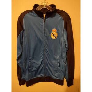 Real Madrid | Blue Soccer Full Zip Jacket Size S